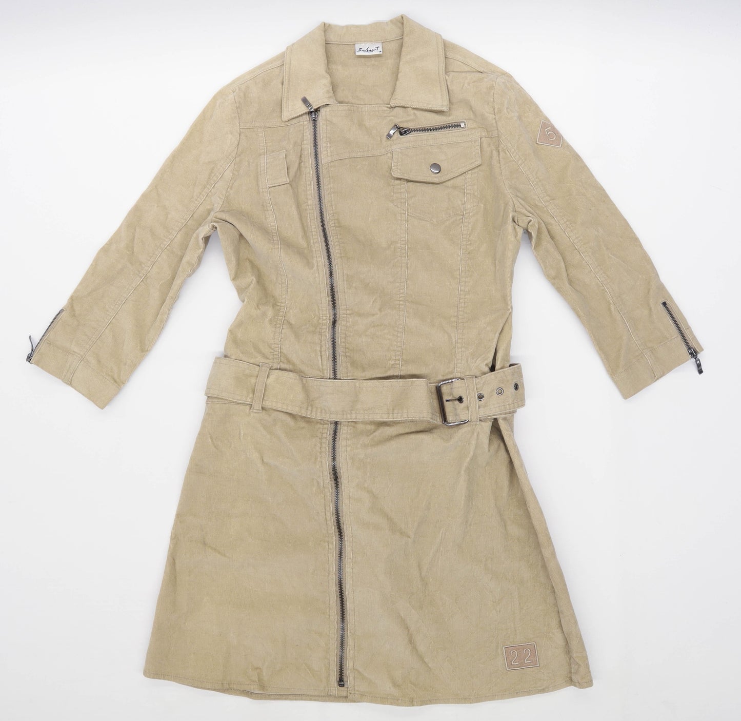 Select Womens Size 14 Corduroy Beige Jacket