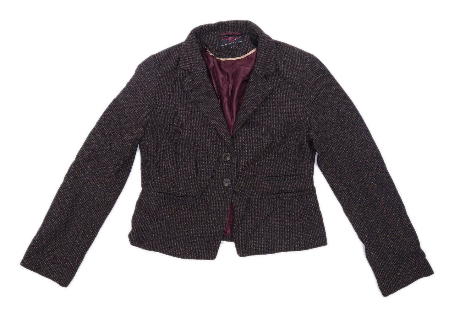 New Look Womens Size 12 Brown Jacket
