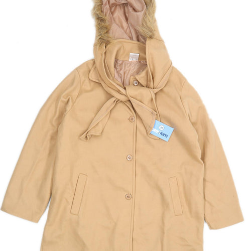 Claire Neuville Womens Size 18-20 Beige Overcoat