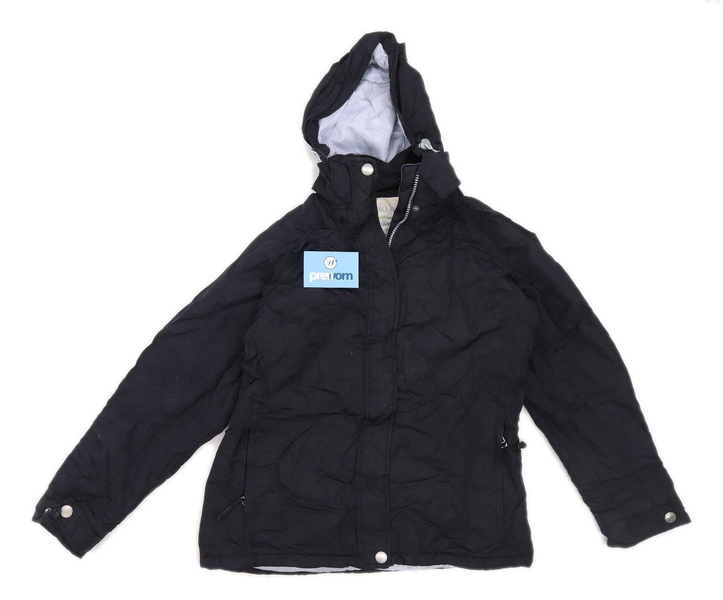 Paolo Feretti Womens Size M Black Raincoat