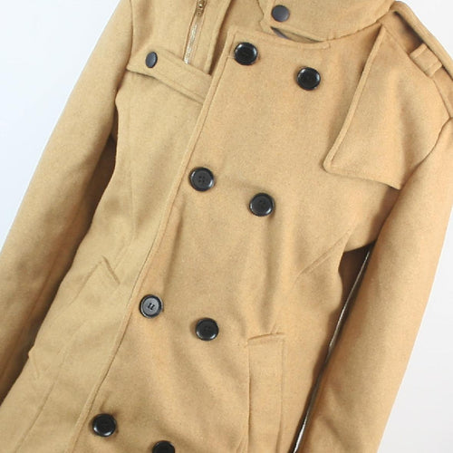 Owind Womens Size L Beige Coat