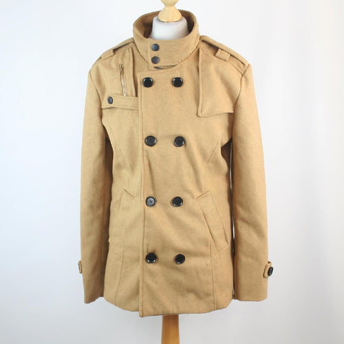 Owind Womens Size L Beige Coat