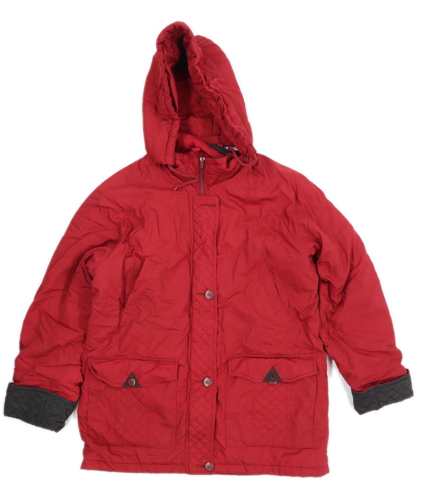 David Barry Womens Size 16 Red Parka