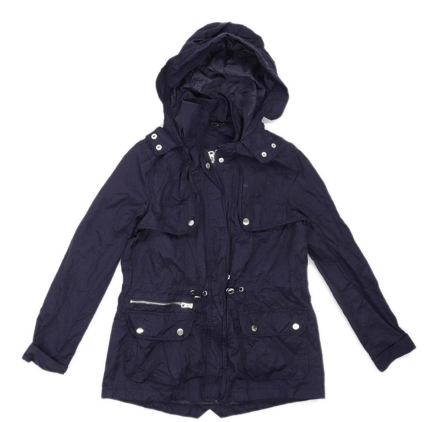 New Look Womens Size 10 Cotton Blend Blue Jacket
