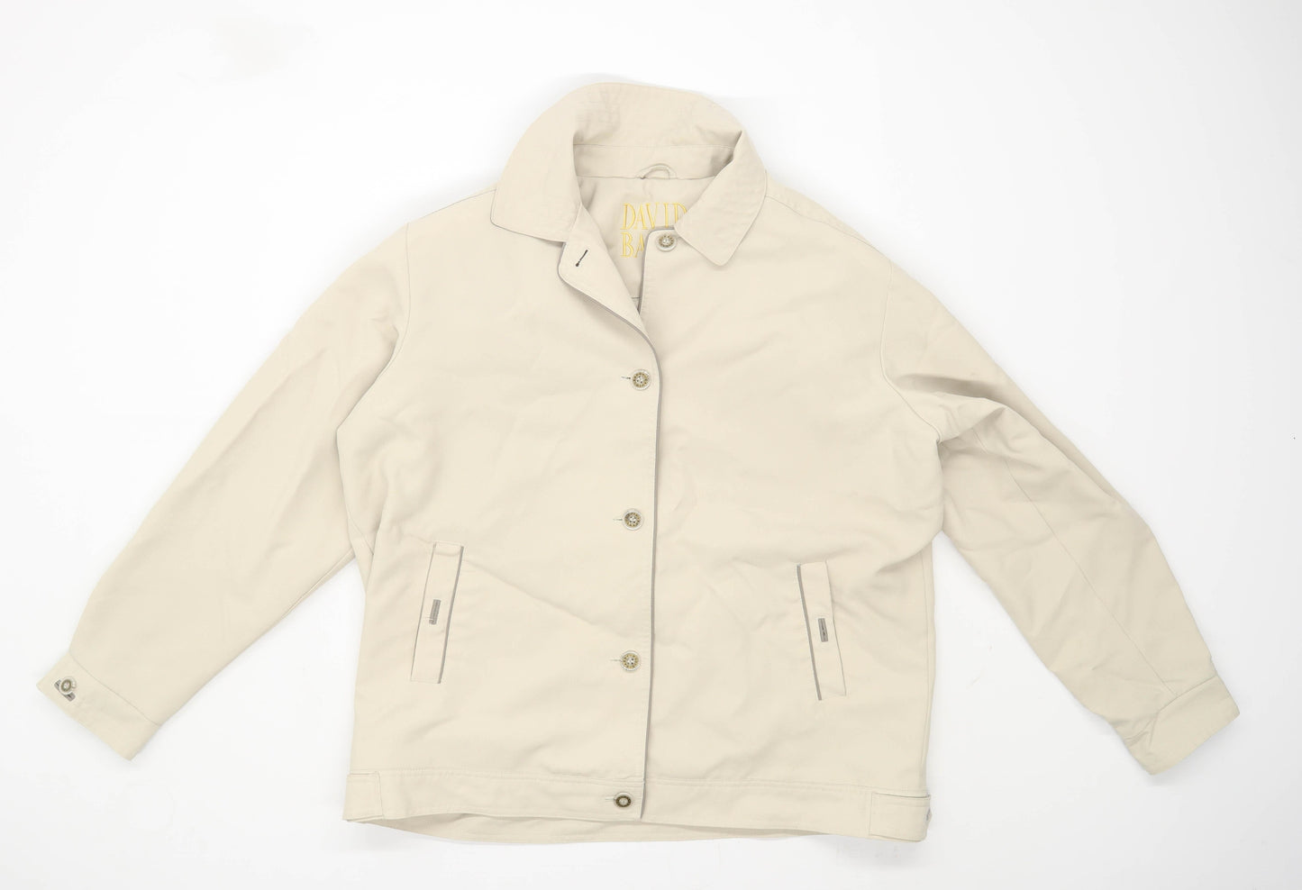 David Barry Womens Size 18 Beige Jacket