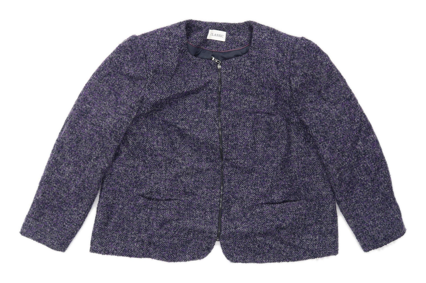 Marks & Spencer Womens Size 24 Textured Multi-Coloured Jacket
