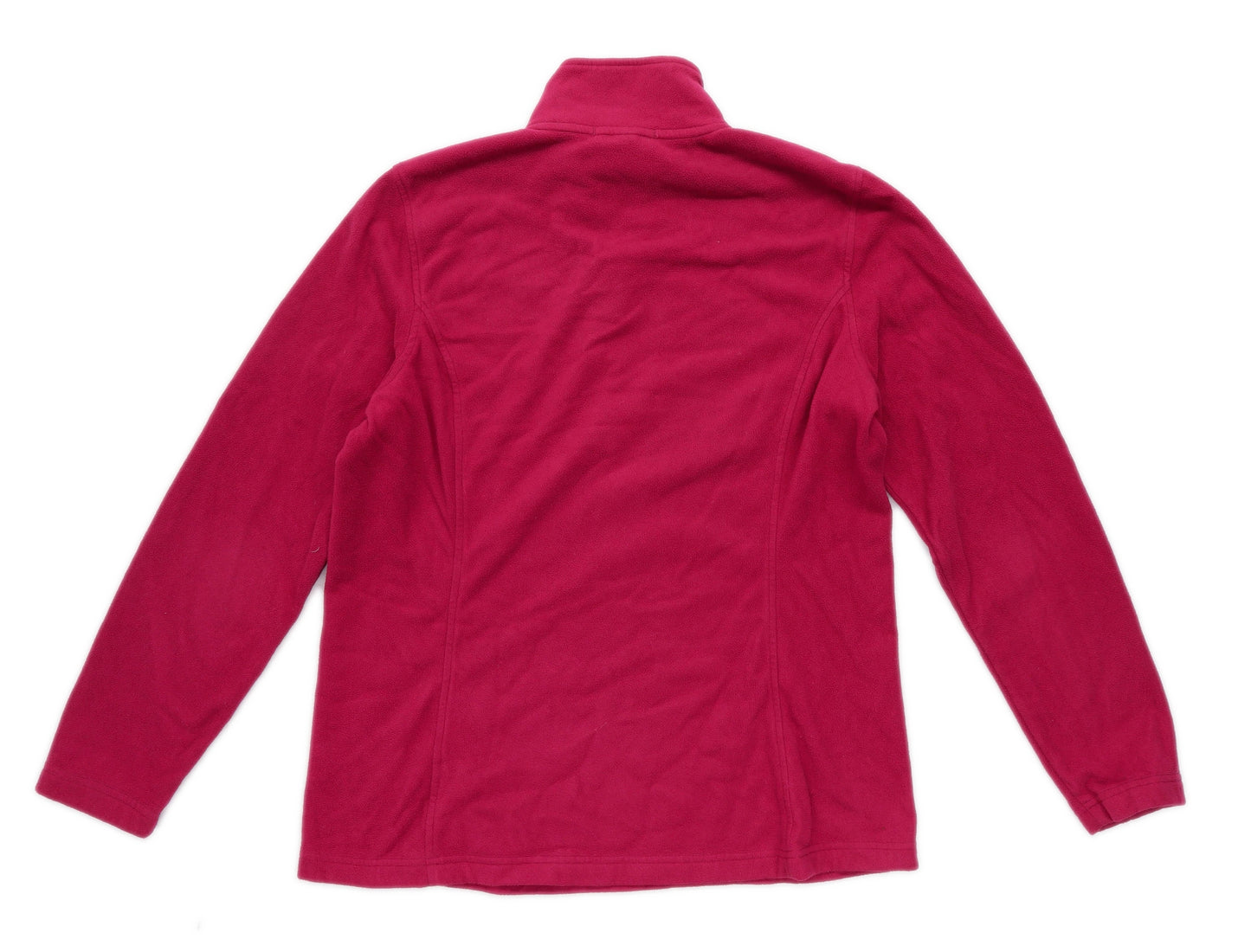 Lands End Womens Size L Fleece Pink Jacket