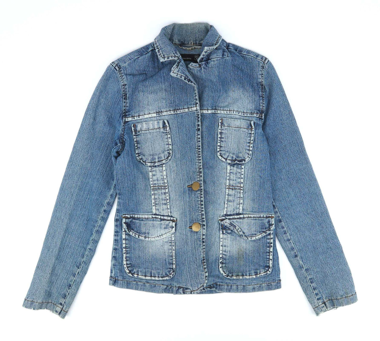 Zone Libre Womens Size S Blue Denim Jacket