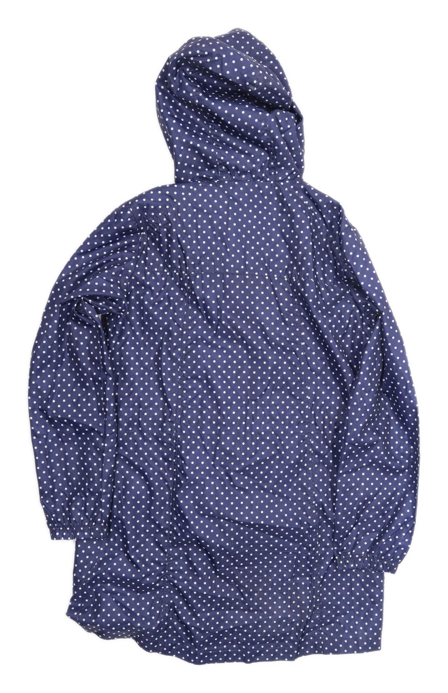 Store Twenty One Womens Size 10 Spotted Blue Raincoat
