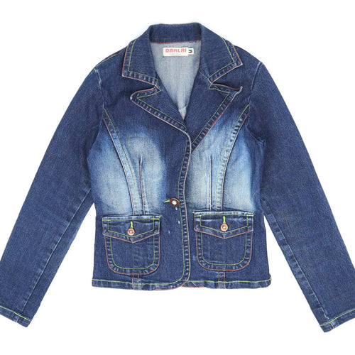 Obalai Womens Size M Blue Denim Jacket
