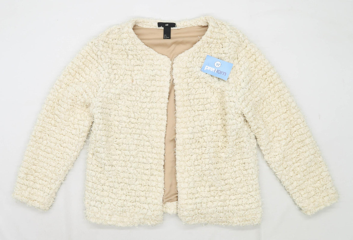 H&M Womens Size L Cream Jacket