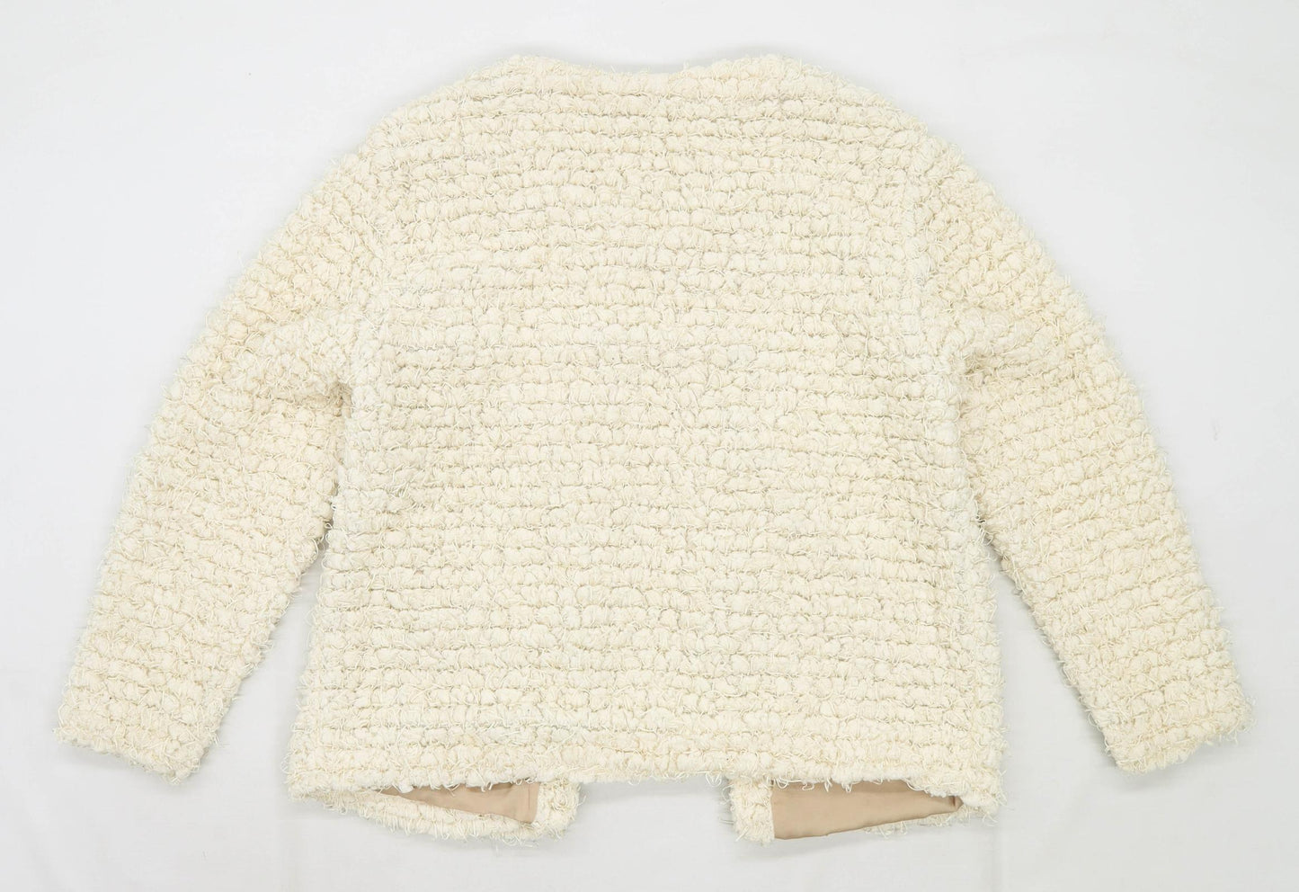 H&M Womens Size L Cream Jacket