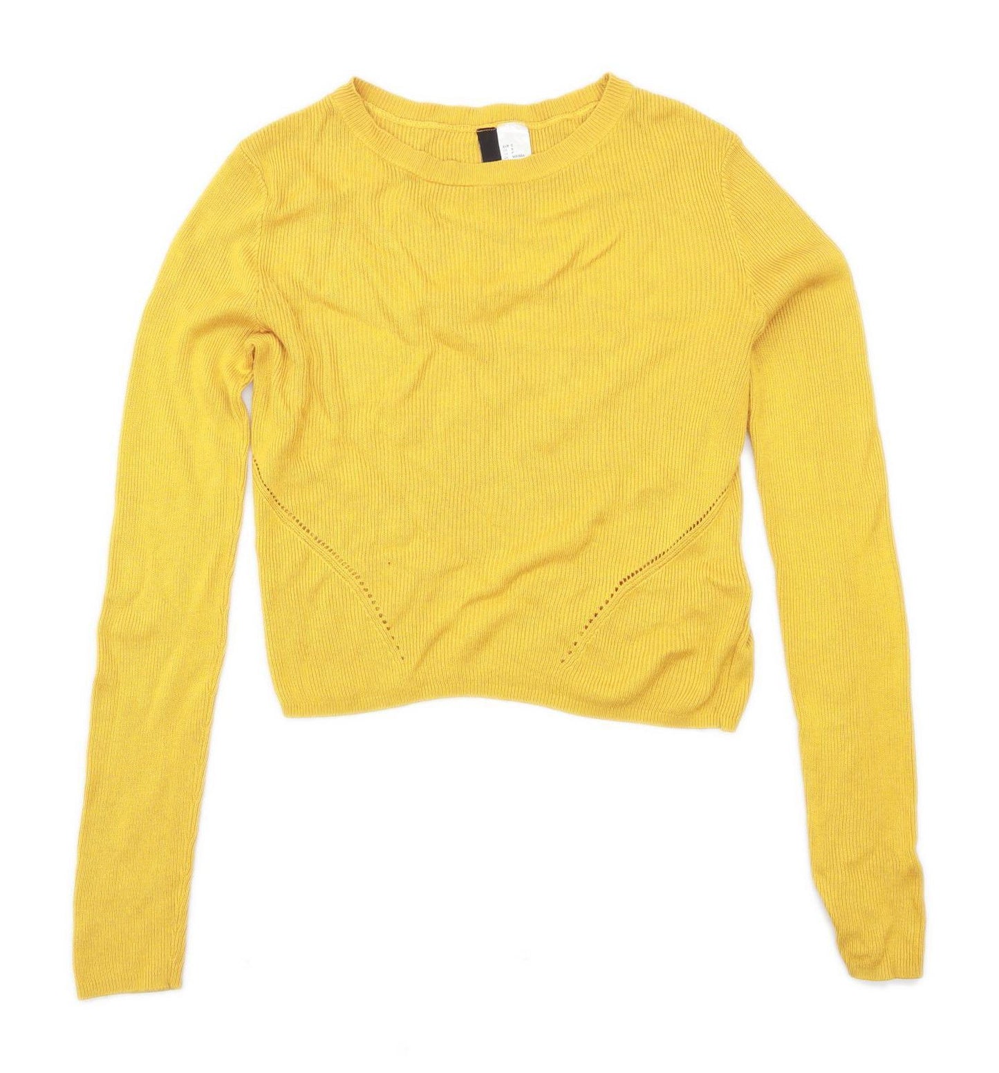 Divided Womens Size S Yellow Jumper (Regular)