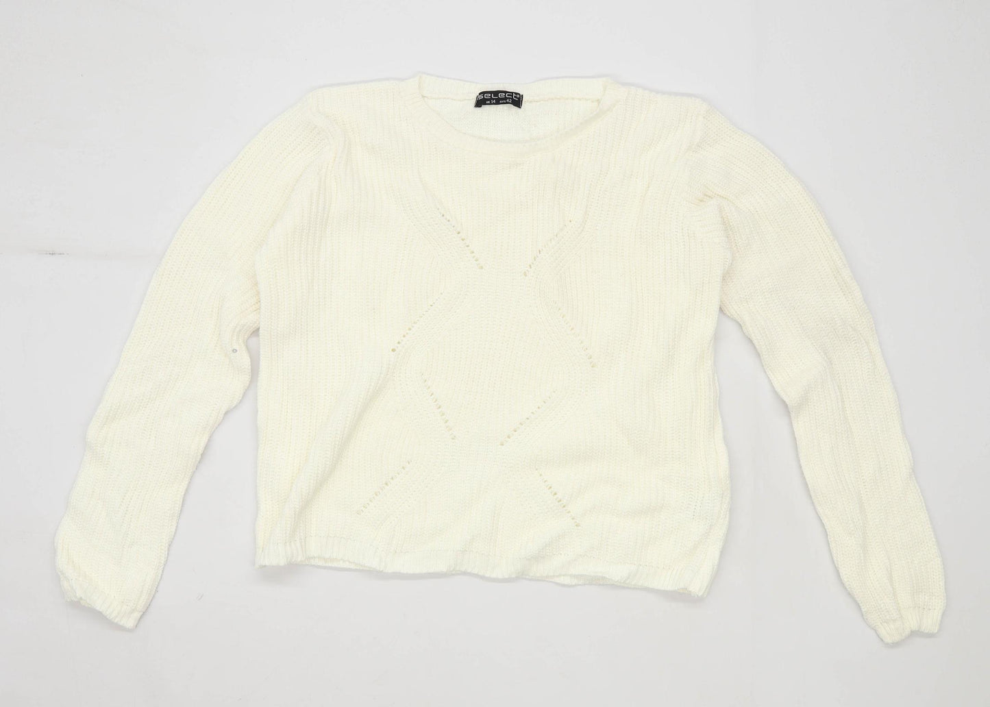 Select Womens Size 14 Cream Jumper (Regular)