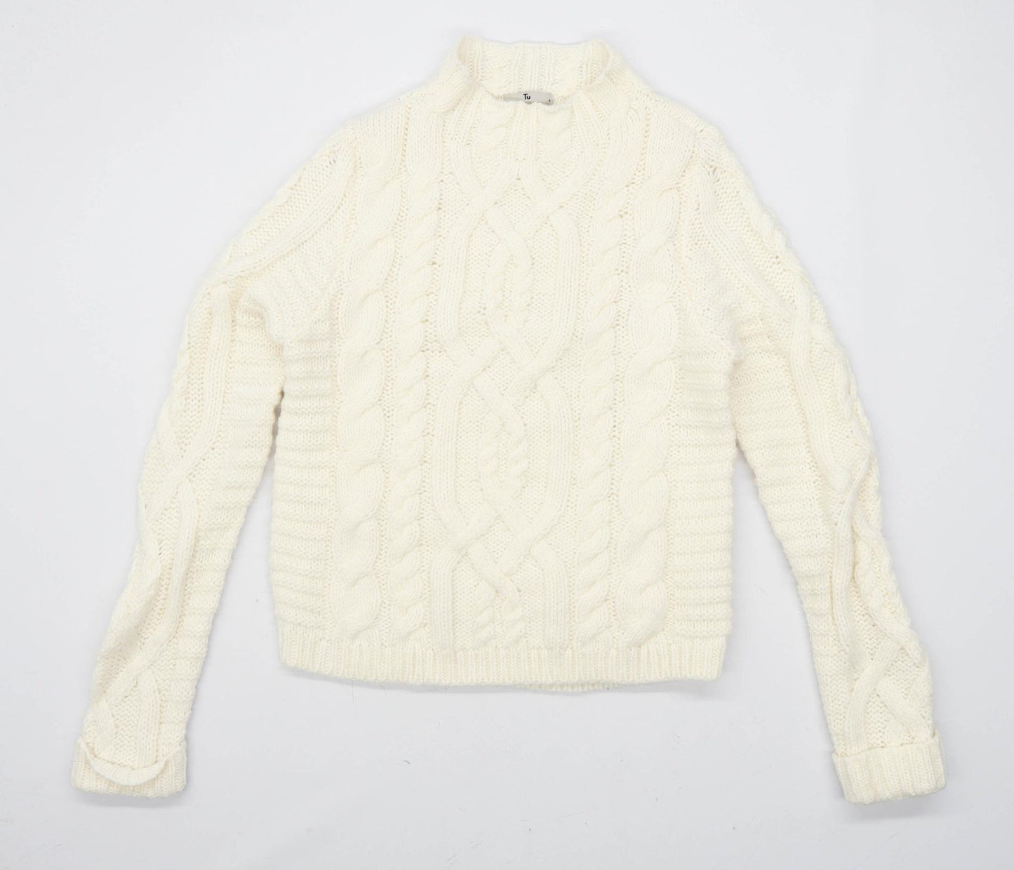 TU Womens Size 8 Cream Jumper (Regular)
