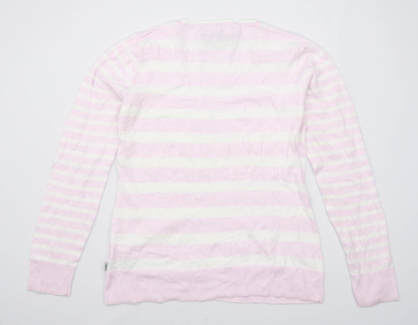 Musto Womens Size 14 Striped Cotton Multi-Coloured Jumper (Regular)