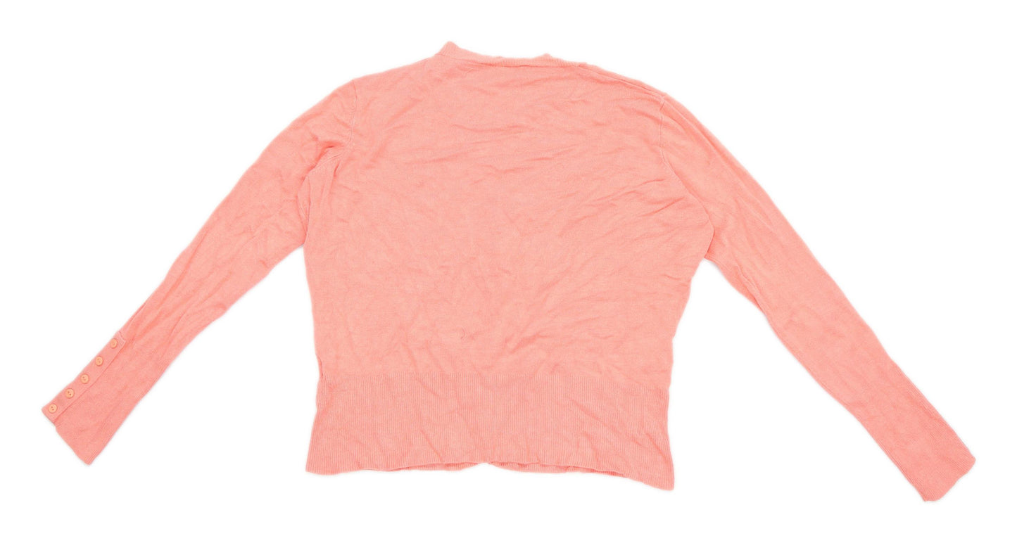 Select Womens Size 16 Pink Cardigan (Regular)