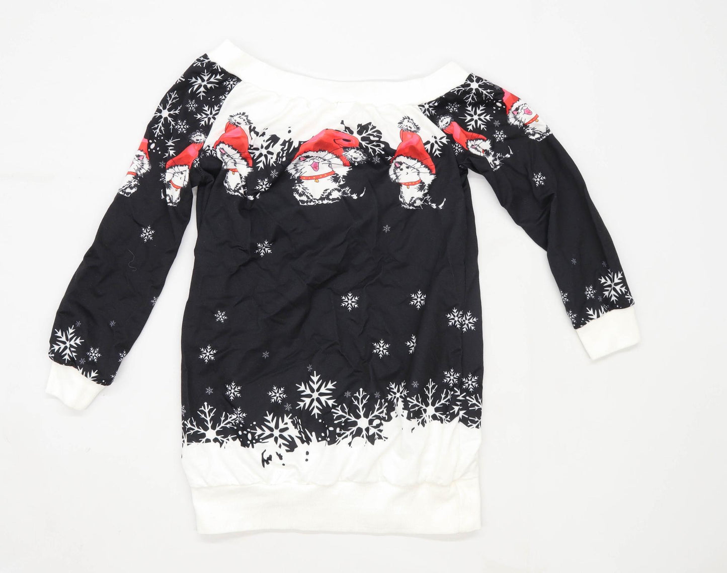 Preworn Womens Size M Graphic Multi-Coloured Christmas Jumper (Regular)
