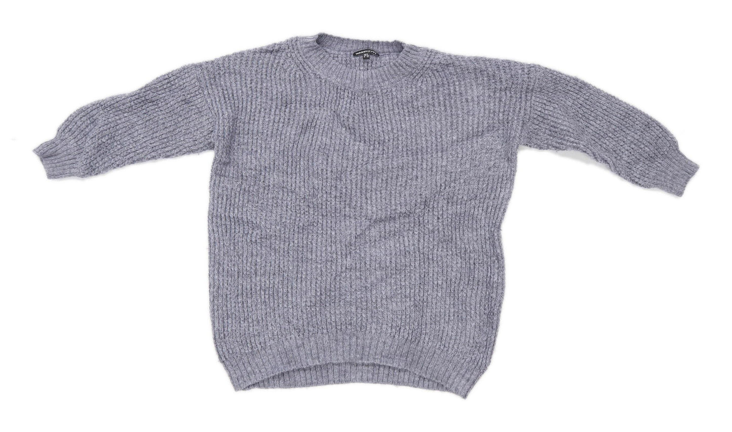 Warehouse Womens Size 6 Grey Jumper (Regular)