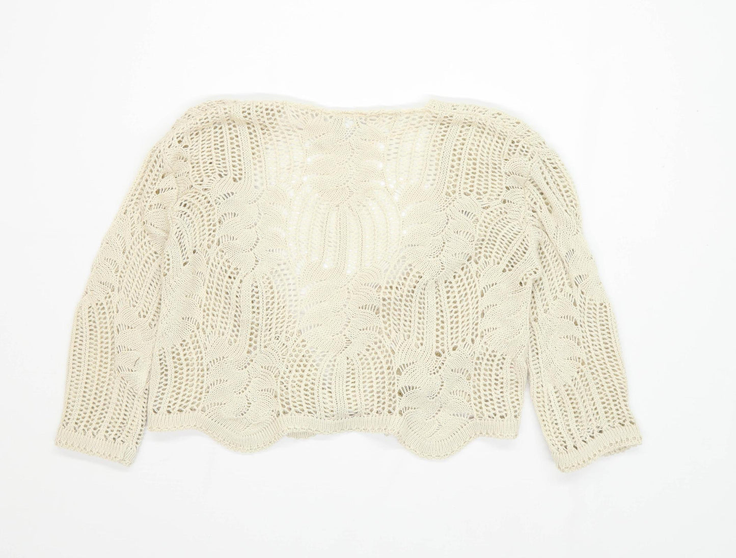 Stack Shop Womens Size M-L Cream Cardigan (Regular)