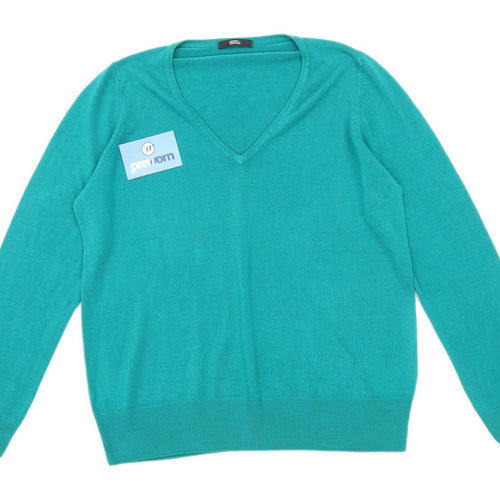 Marks & Spencer Womens Size 16 Green Jumper (Regular)