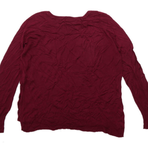 Zara Womens Size XL Burgundy Jumper (Regular)