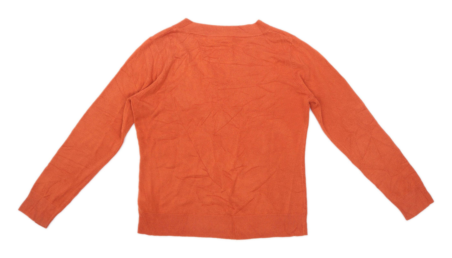 BHS Womens Size 14 Orange Jumper (Regular)