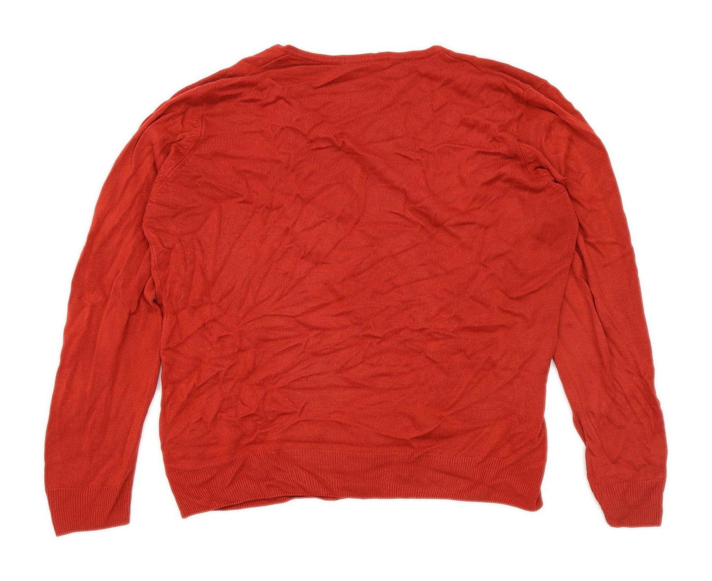 Marks & Spencer Womens Size 16 Red Cardigan (Regular)