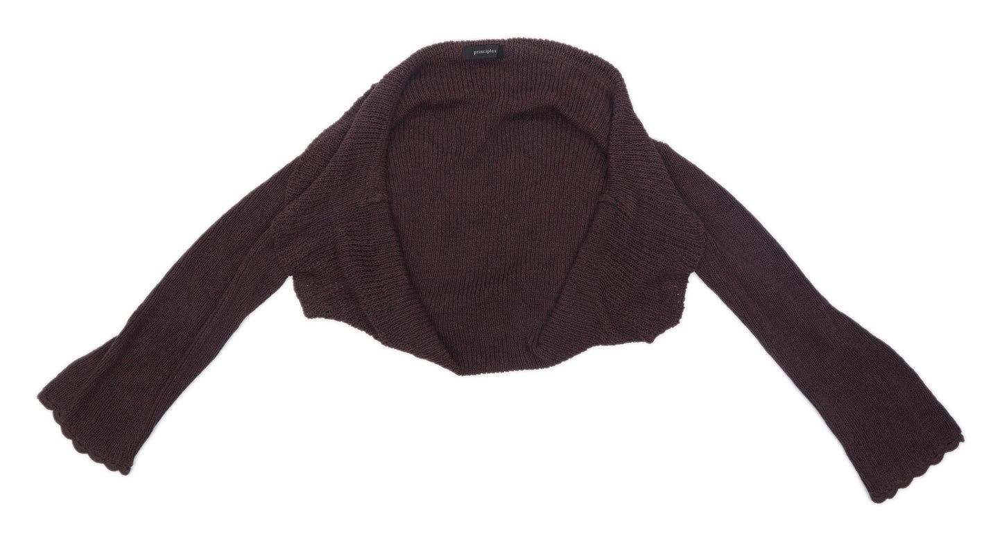 Principles Womens Size L Brown Cardigan (Regular)