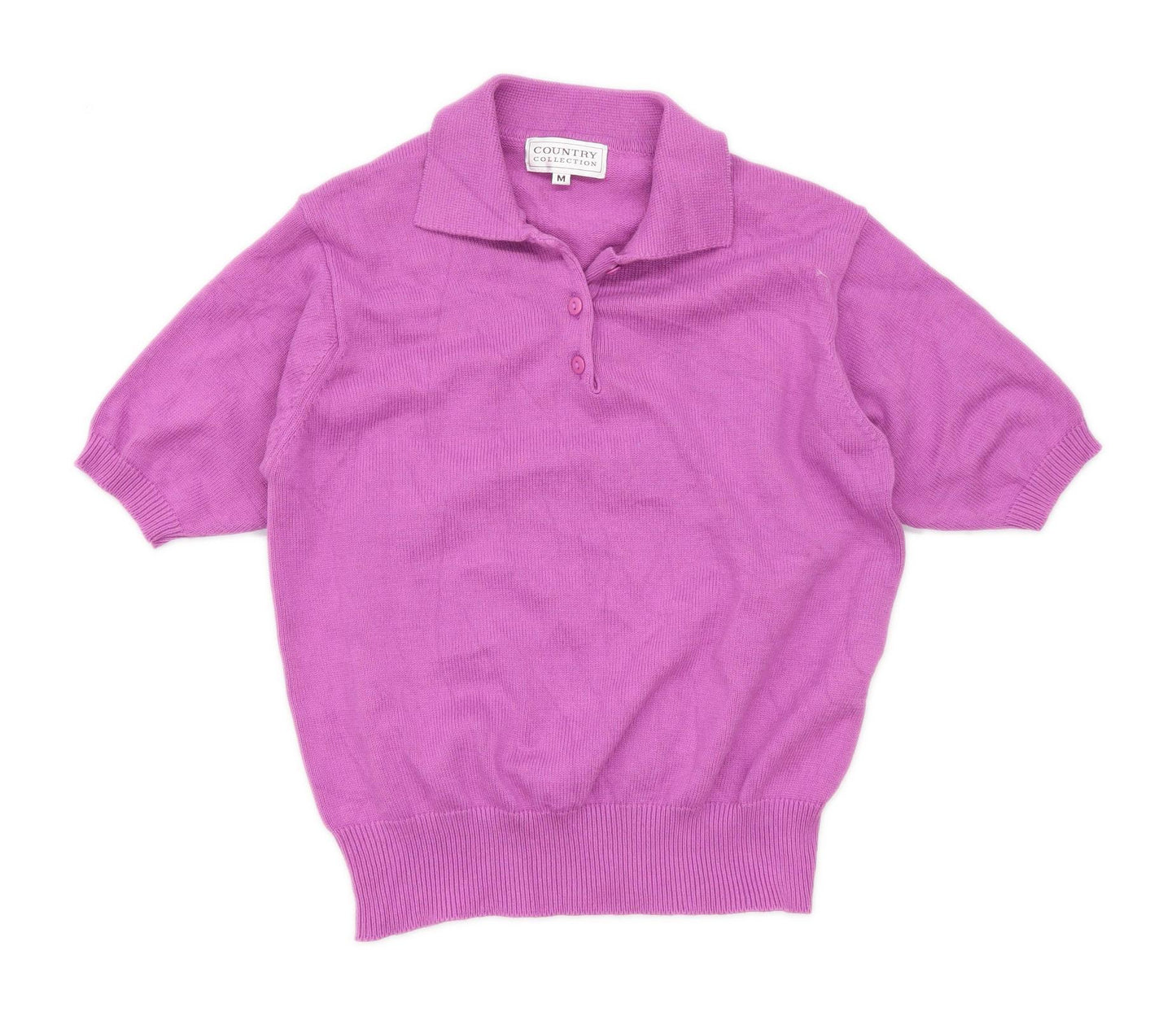 Country Collection Womens Size M Cotton Purple Jumper (Regular)