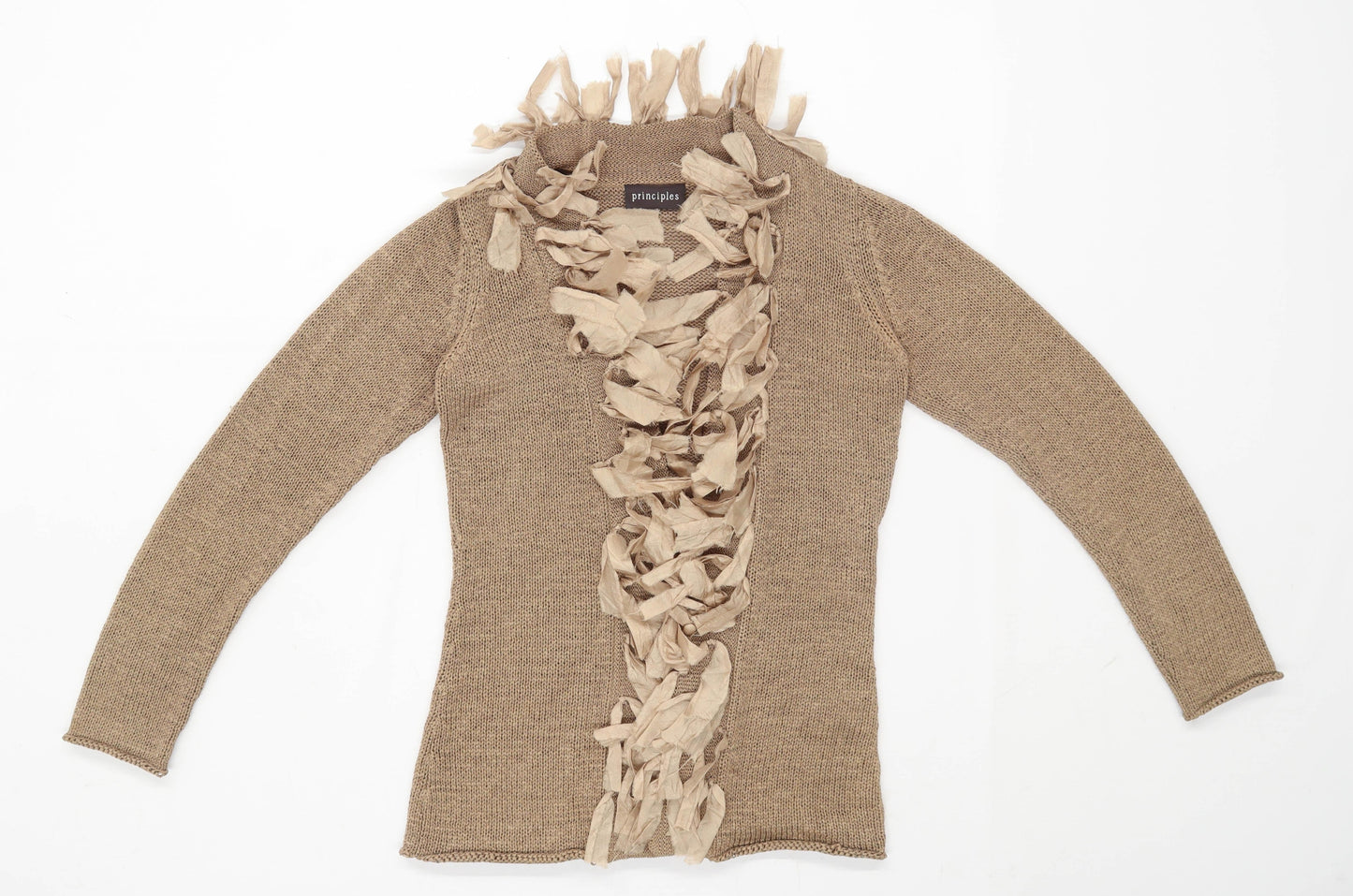 Principles Womens Size 10 Brown Cardigan (Regular)