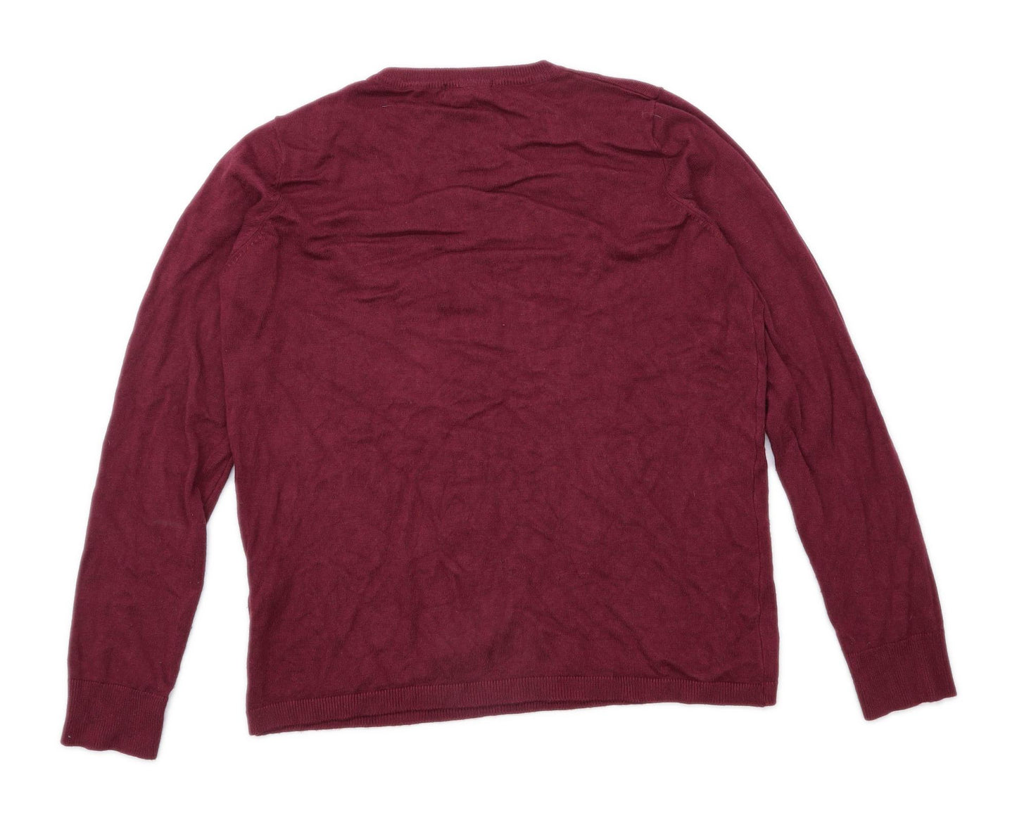 Therapy Womens Size M Graphic Red Deer Sequins Jumper (Regular)