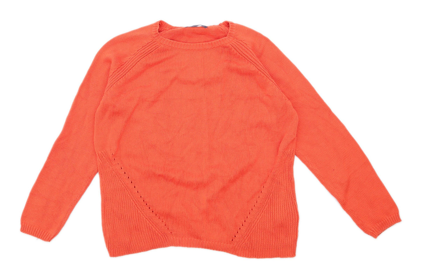 Marks & Spencer Womens Size 14 Cotton Red Jumper (Regular)