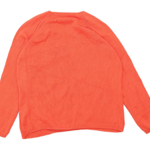 Marks & Spencer Womens Size 14 Cotton Red Jumper (Regular)