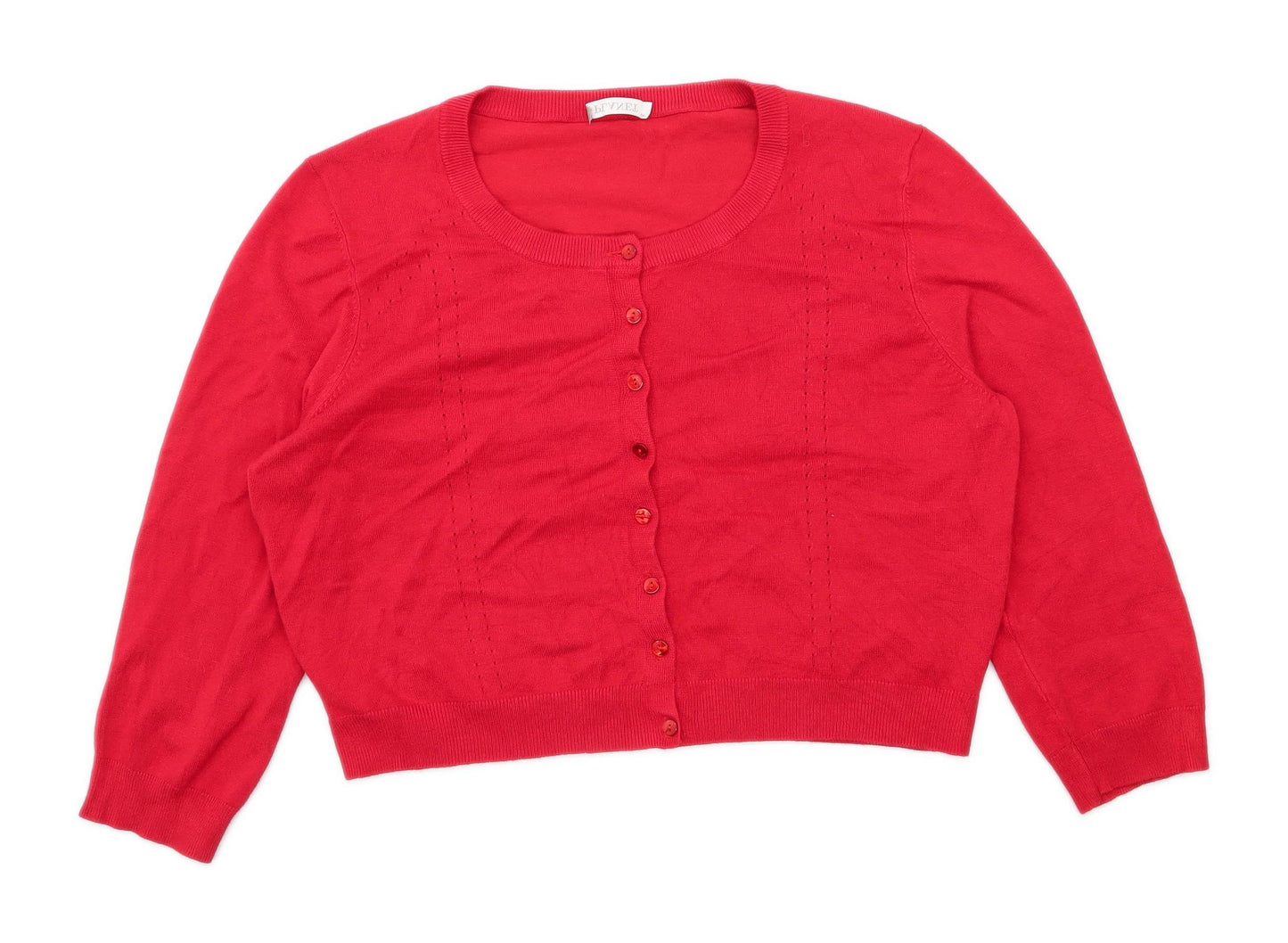 Planet Womens Size M Red Cardigan (Regular)