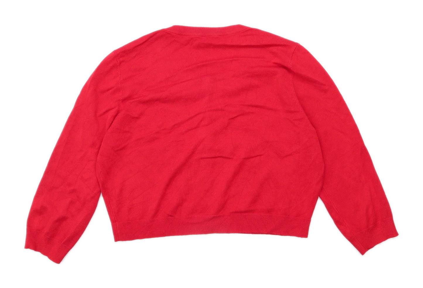 Planet Womens Size M Red Cardigan (Regular)