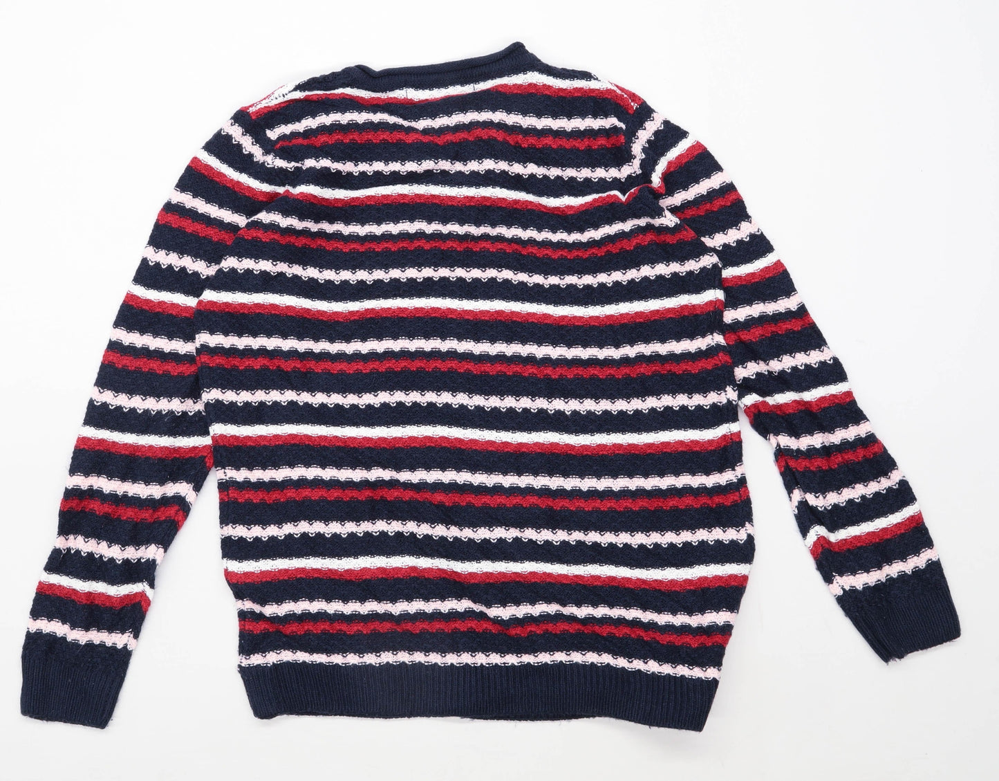 Isle Womens Size 14-16 Striped Multi-Coloured Jumper (Regular)