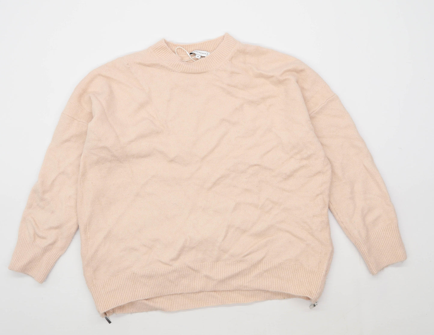 Warehouse Womens Size M Pink Jumper (Regular)