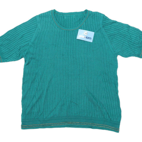 Marks & Spencer Womens Size 20 Green Jumper (Regular)