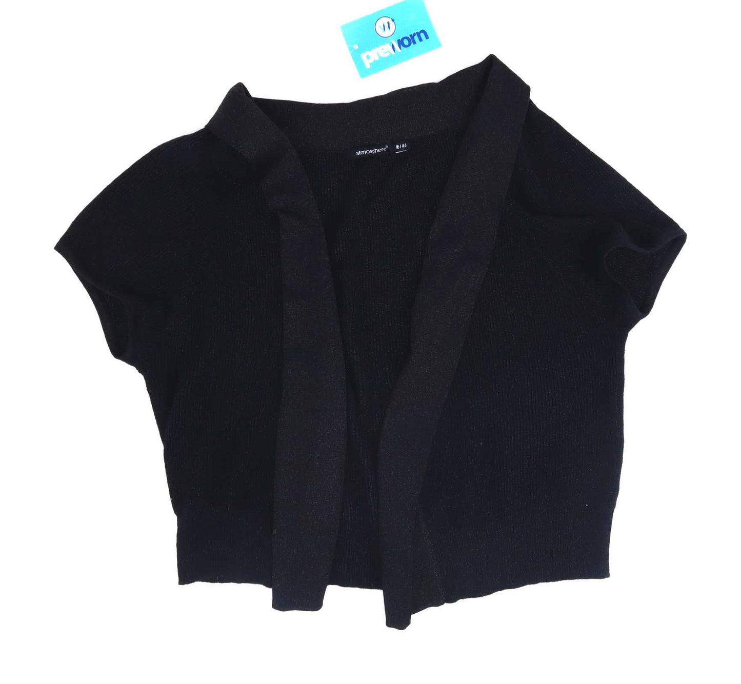 Atmosphere Womens Size 16 Black Shrug Bolero Cardigan (Regular)