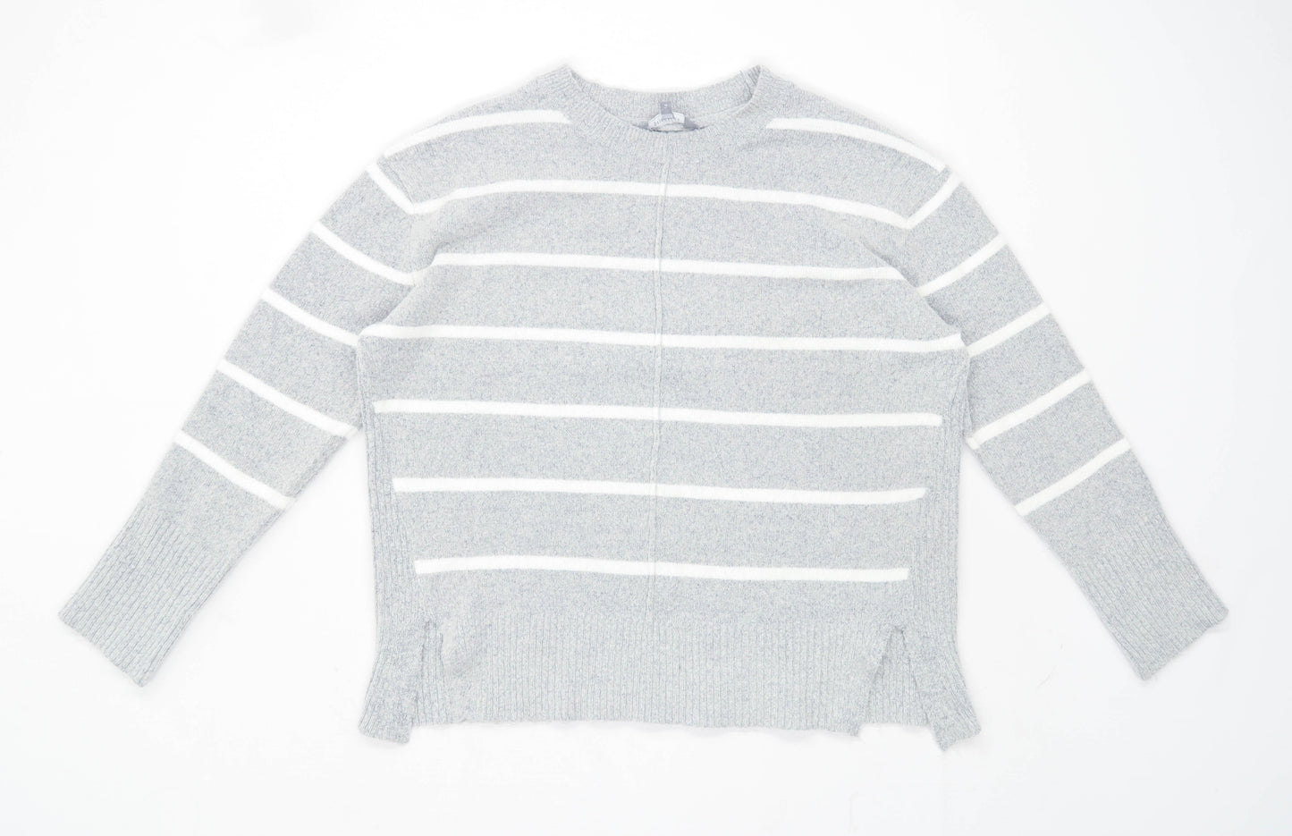 Principles Womens Size 14 Striped Grey Jumper (Regular)