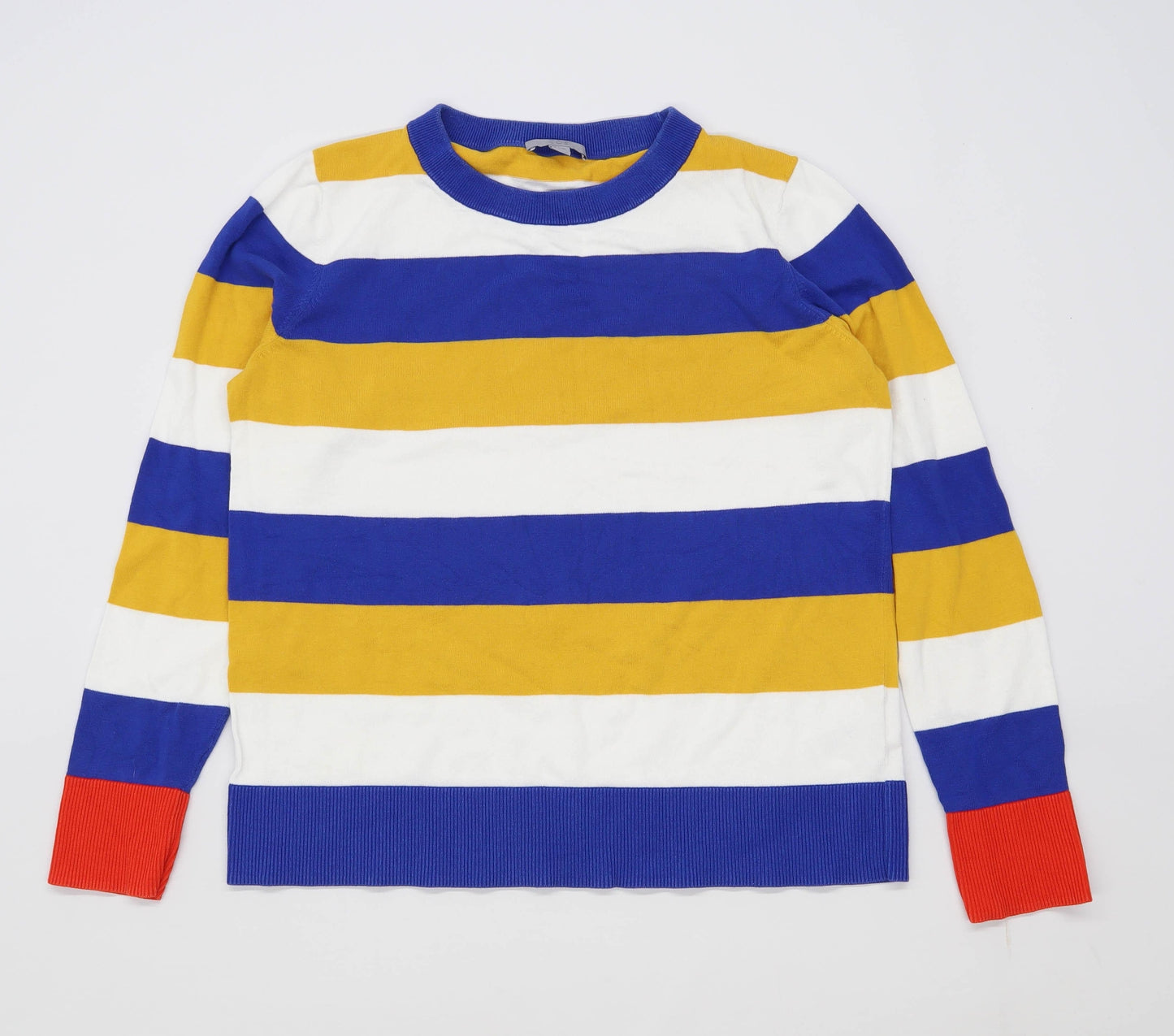 Cos Womens Size S Striped Cotton Multi-Coloured Jumper (Regular)