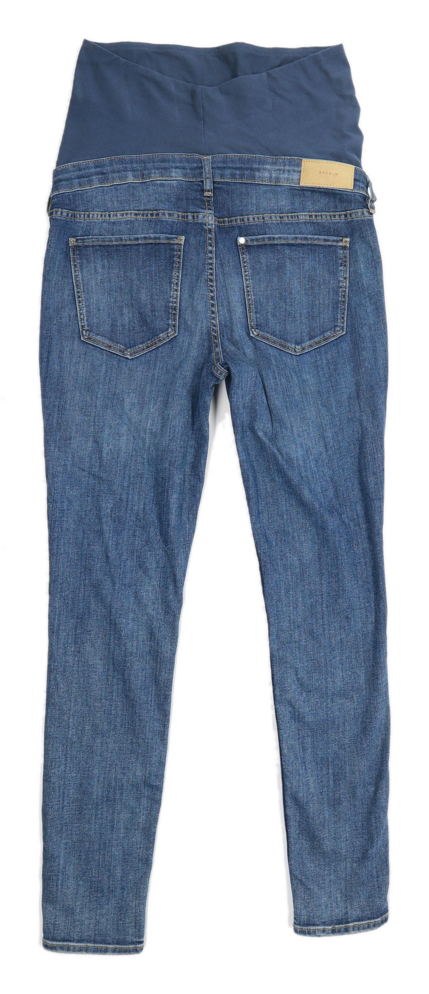 Womens H&M Blue Maternity Denim Jeans Size W33/L30