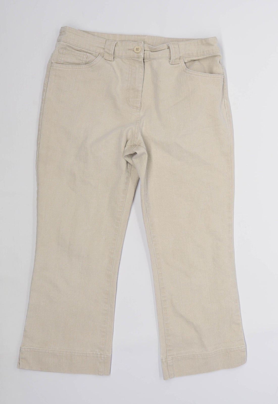 Womens Principles Beige Denim Jeans Size 12/L21