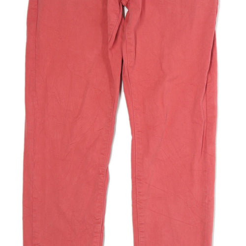 Womens UNIQLO Pink Denim Jeans Size 12/L30