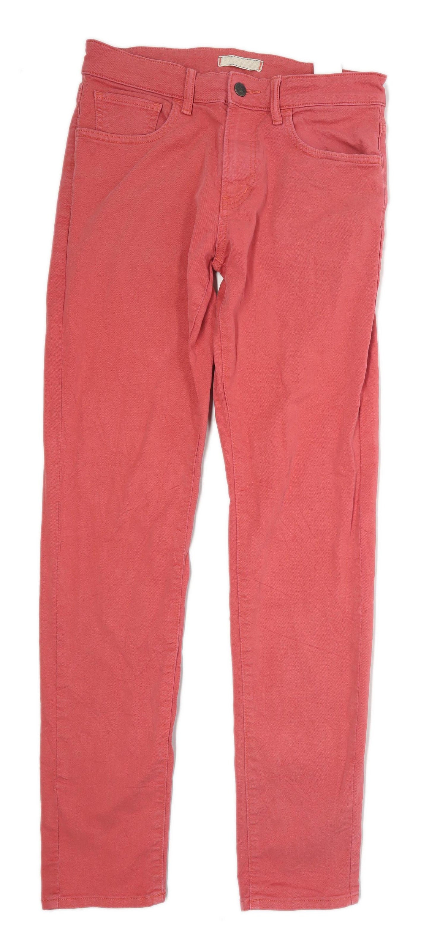Womens UNIQLO Pink Denim Jeans Size 12/L30