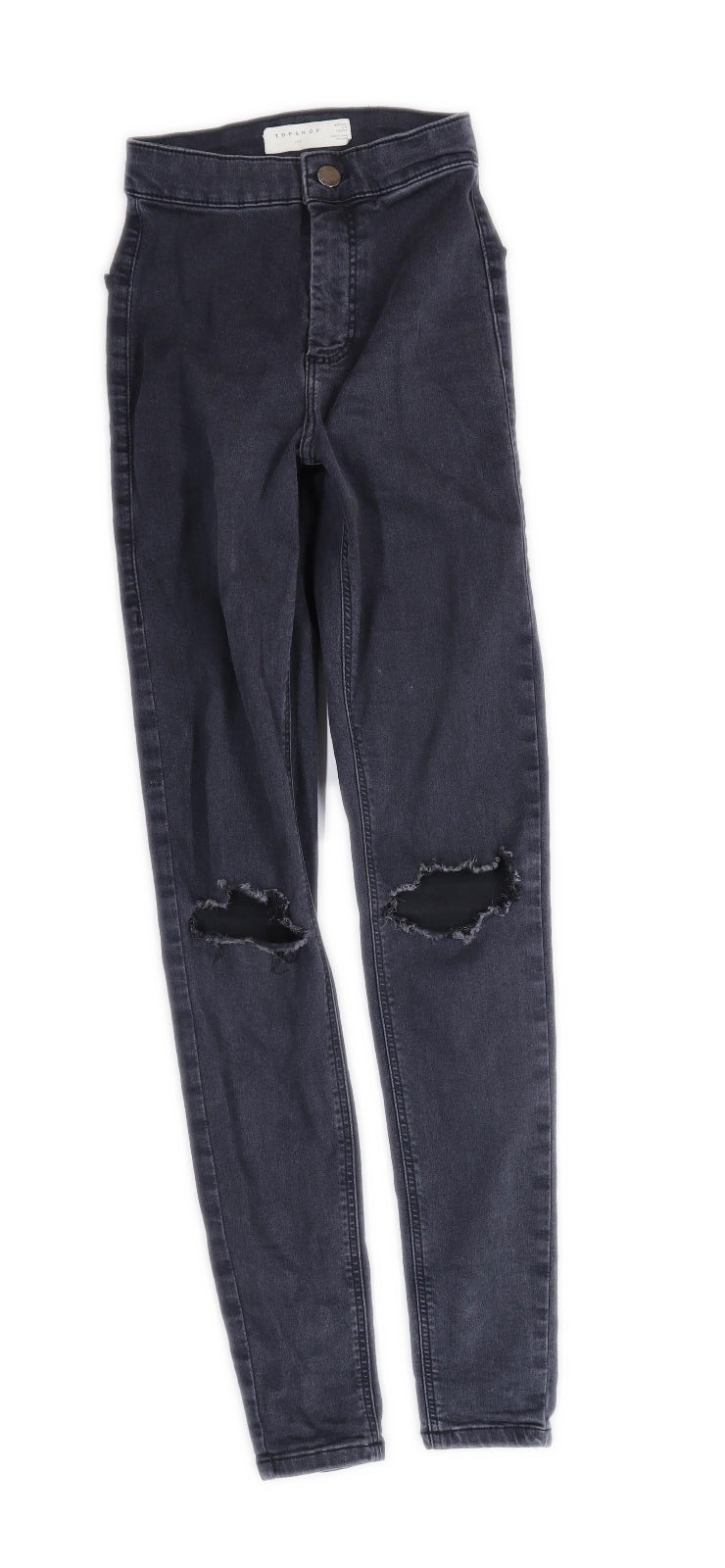 Womens Topshop Grey Denim Jeans Size W25/L28