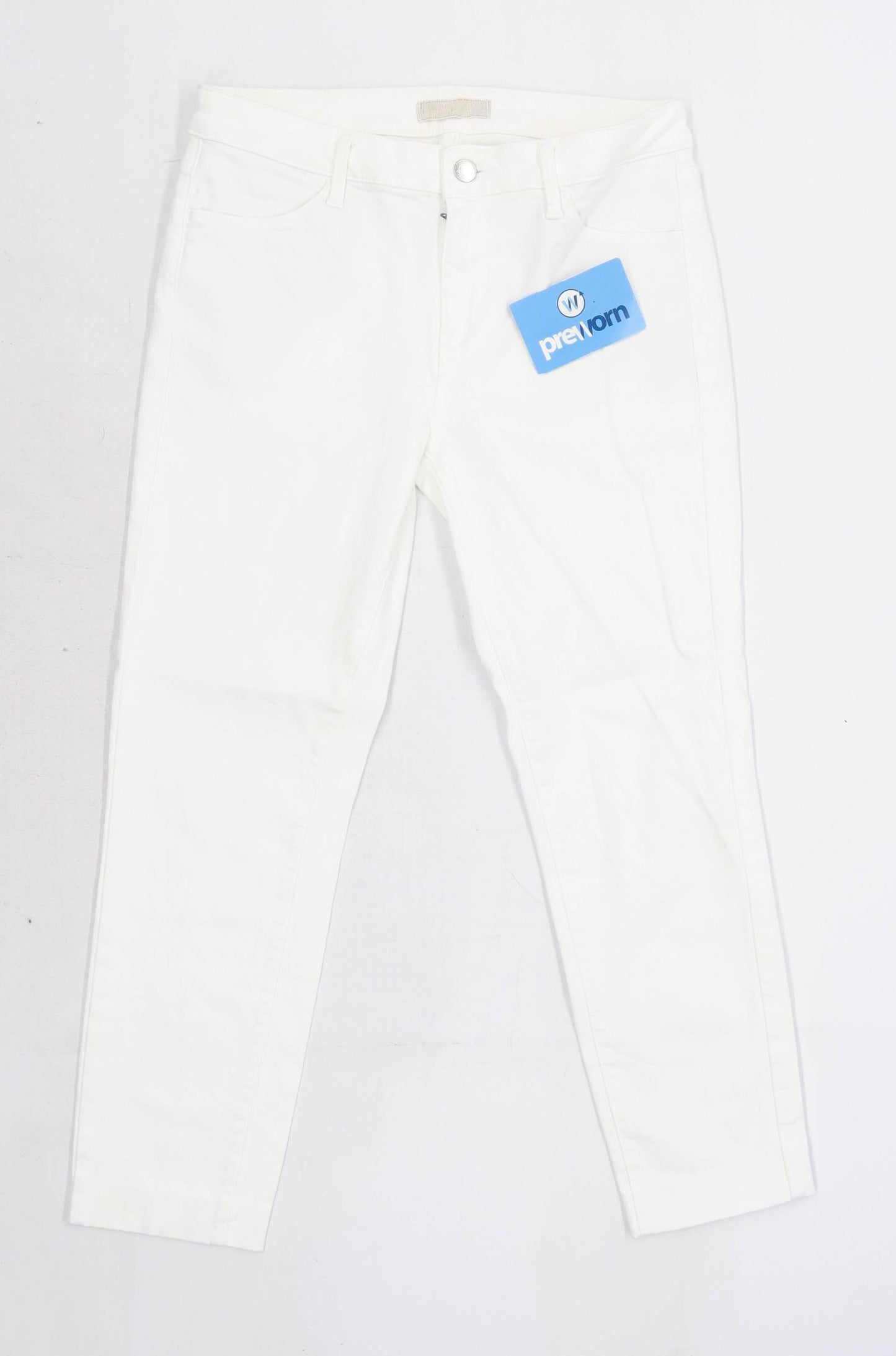 Womens Uniqlo White Denim Jeans Size W27/L23