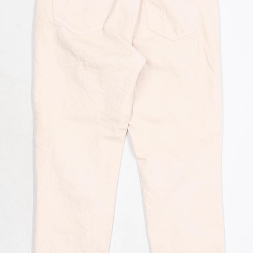 Womens New Look Peach Mom Denim Jeans Size 10/L25