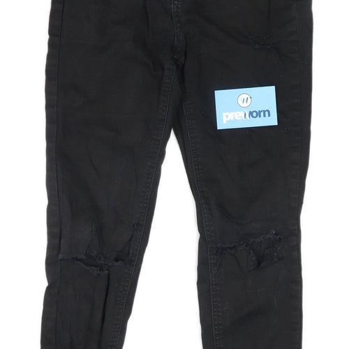 Womens New Look Black Denim Jeans Size 10/L32